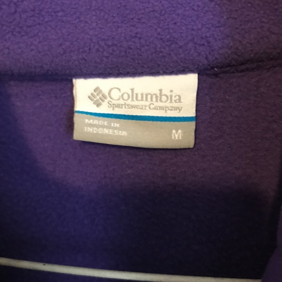 Purple Columbia Zip Up Fleece - Picture 2 of 3
